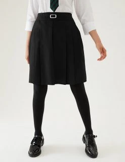 M&S Collection Skirts Girls' Permanent Pleats School Skirt (2-16 Yrs) -Cheap School Uniform Store SD 04 T76 0177 Y0 X EC 1