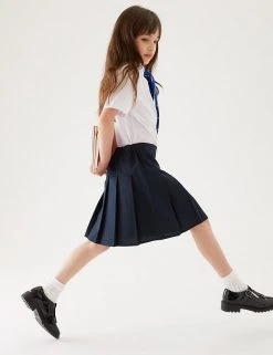 M&S Collection 2pk Girls' Crease Resistant School Skirts (2-16 Yrs) 37 M&S Collection 2pk Girls' Crease Resistant School Skirts (2-16 Yrs) -Cheap School Uniform Store SD 04 T76 0197 F0 X EC 0