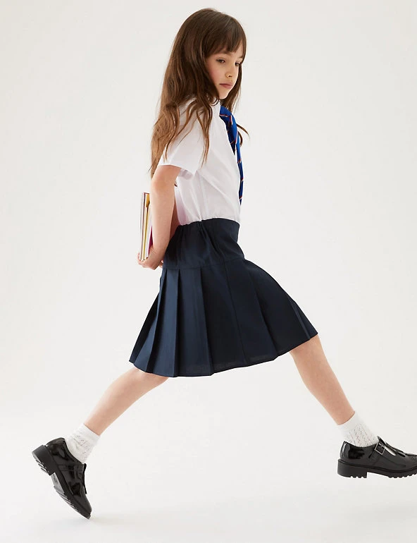M&S Collection 2pk Girls' Crease Resistant School Skirts (2-16 Yrs) 18 M&S Collection 2pk Girls' Crease Resistant School Skirts (2-16 Yrs) - Image 16