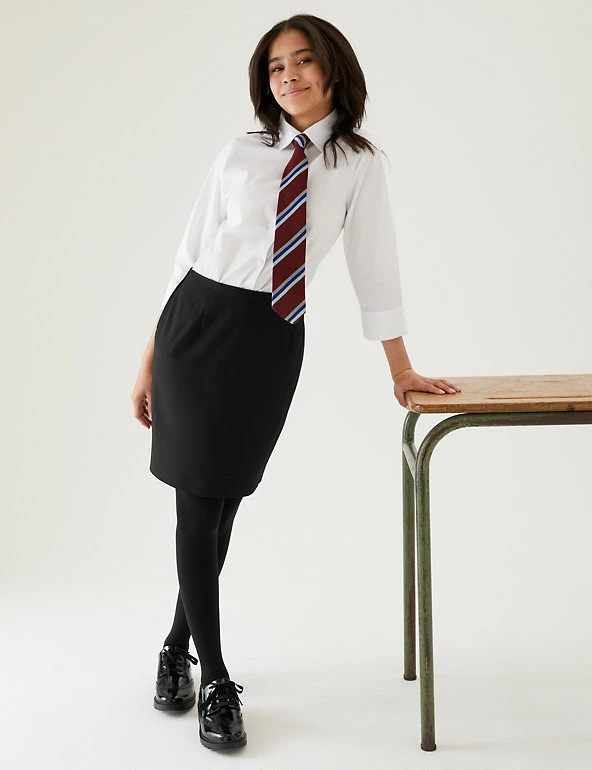 M&S Collection Skirts Girls' Short Pencil School Skirt (9-16 Yrs) 3 M&S Collection Skirts Girls' Short Pencil School Skirt (9-16 Yrs)
