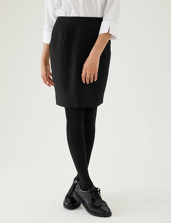 M&S Collection Skirts Girls' Short Pencil School Skirt (9-16 Yrs) 5 M&S Collection Skirts Girls' Short Pencil School Skirt (9-16 Yrs) - Image 3
