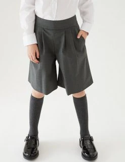M&S Collection Trousers Girls' Pleat Front School Culottes (2-18 Yrs) -Cheap School Uniform Store SD 04 T76 0320 T0 X EC 3