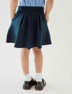 M&S Collection Skirts Girls' Cotton Pleated School Skirt (2-14 Yrs) 5 M&S Collection Skirts Girls' Cotton Pleated School Skirt (2-14 Yrs) -Cheap School Uniform Store SD 04 T76 0321 F0 X EC 2