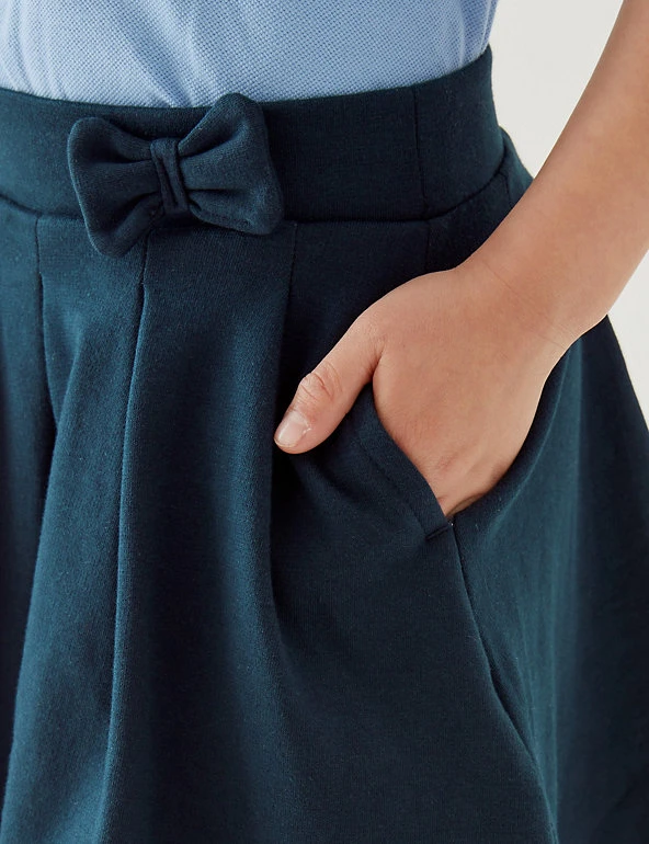 Girls' Cotton Pleated School Skirt (2-14 Yrs) M&S Collection Skirts Girls' Cotton Pleated School Skirt (2-14 Yrs) -Cheap School Uniform Store SD 04 T76 0321 F0 X EC 3