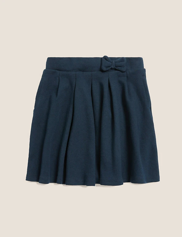 Girls' Cotton Pleated School Skirt (2-14 Yrs) M&S Collection Skirts Girls' Cotton Pleated School Skirt (2-14 Yrs) -Cheap School Uniform Store SD 04 T76 0321 F0 X EC 90