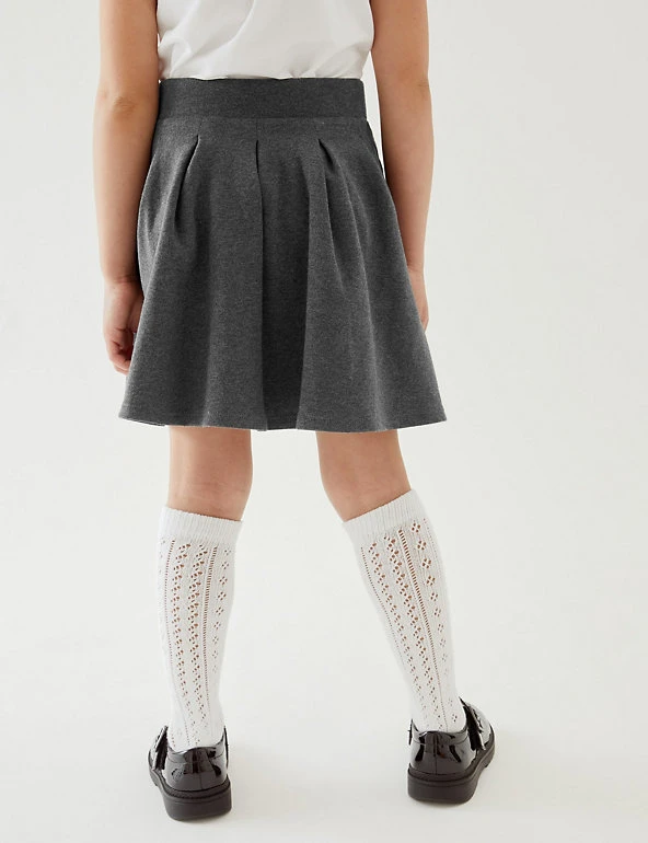 Girls' Cotton Pleated School Skirt (2-14 Yrs) M&S Collection Skirts Girls' Cotton Pleated School Skirt (2-14 Yrs) -Cheap School Uniform Store SD 04 T76 0321 T0 X EC 2