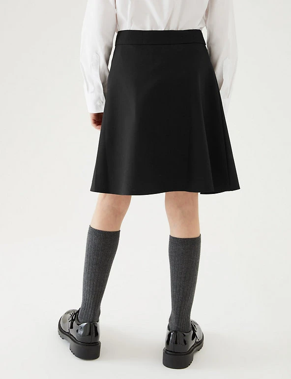 M&S Collection 2pk Girls' Regular Fit School Skater Skirts (2-18 Yrs) 6 M&S Collection 2pk Girls' Regular Fit School Skater Skirts (2-18 Yrs) - Image 4