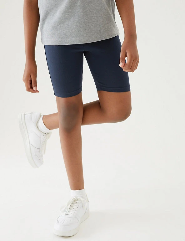 M&S Collection PE Kit 2pk Girls' Cotton With Stretch School Shorts (2-16 Yrs) 17 M&S Collection PE Kit 2pk Girls' Cotton With Stretch School Shorts (2-16 Yrs) - Image 15