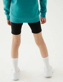 M&S Collection PE Kit 2pk Girls' Cotton With Stretch School Shorts (2-16 Yrs) 21 M&S Collection PE Kit 2pk Girls' Cotton With Stretch School Shorts (2-16 Yrs) -Cheap School Uniform Store SD 04 T76 1033 Y0 X EC 2