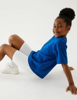 M&S Collection PE Kit 2pk Girls' Cotton With Stretch School Shorts (2-16 Yrs) 26 M&S Collection PE Kit 2pk Girls' Cotton With Stretch School Shorts (2-16 Yrs) -Cheap School Uniform Store SD 04 T76 1033 Z0 X EC 0