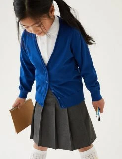 M&S Collection Cardigans 2pk Girls' Pure Cotton School Cardigan (3-18 Yrs) -Cheap School Uniform Store SD 04 T76 1371 E0 X EC 0