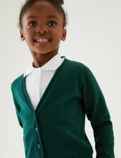 M&S Collection Cardigans 2pk Girls' Pure Cotton School Cardigan (3-18 Yrs) -Cheap School Uniform Store SD 04 T76 1371 J0 X EC 0