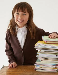 M&S Collection Cardigans 2pk Girls' Pure Cotton School Cardigan (3-18 Yrs) -Cheap School Uniform Store SD 04 T76 1371 N0 X EC 0