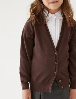 M&S Collection Cardigans 2pk Girls' Pure Cotton School Cardigan (3-18 Yrs) -Cheap School Uniform Store SD 04 T76 1371 N0 X EC 1