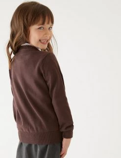 M&S Collection Cardigans 2pk Girls' Pure Cotton School Cardigan (3-18 Yrs) -Cheap School Uniform Store SD 04 T76 1371 N0 X EC 2