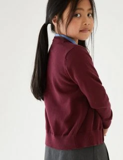 M&S Collection Cardigans 2pk Girls' Pure Cotton School Cardigan (3-18 Yrs) -Cheap School Uniform Store SD 04 T76 1371 XM X EC 2
