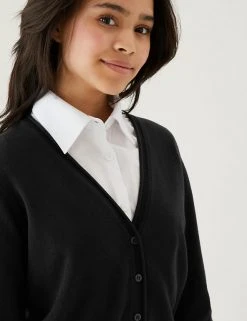 M&S Collection Cardigans 2pk Girls' Pure Cotton School Cardigan (3-18 Yrs) -Cheap School Uniform Store SD 04 T76 1371 Y0 X EC 1