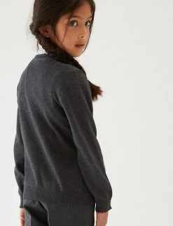 M&S Collection Cardigans Girls’ Pure Cotton Bow Pocket School Cardigan (3-18 Yrs) -Cheap School Uniform Store SD 04 T76 1373 T0 X EC 2