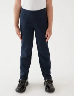 M&S Collection Girls' Slim Leg Knitted School Trousers (2-18 Yrs) -Cheap School Uniform Store SD 04 T76 1421 F0 X EC 3