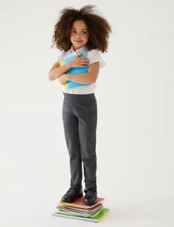 M&S Collection Girls' Slim Leg Knitted School Trousers (2-18 Yrs)
