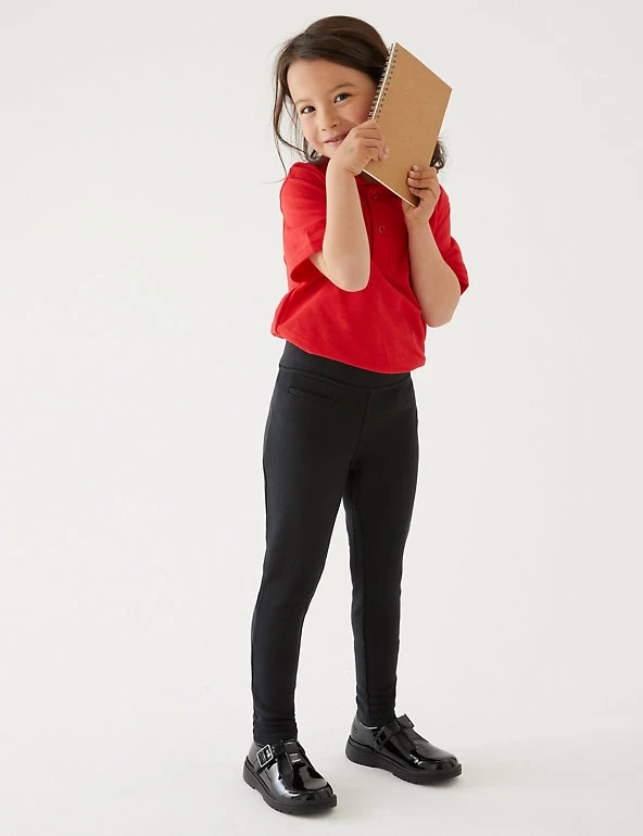 Girls' Skinny Leg Knitted School Trousers (2-18 Yrs) M&S Collection Girls' Skinny Leg Knitted School Trousers (2-18 Yrs) -Cheap School Uniform Store SD 04 T76 1422 Y0 X EC 0