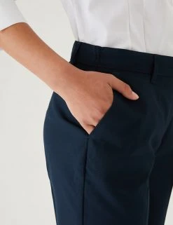 M&S Collection 2pk Girls' Skinny Leg School Trousers (2-18 Yrs) -Cheap School Uniform Store SD 04 T76 1426 F0 X EC 4