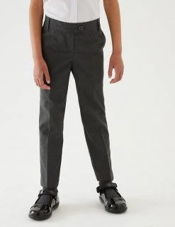 M&S Collection 2pk Girls' Skinny Leg School Trousers (2-18 Yrs) -Cheap School Uniform Store SD 04 T76 1426 T0 X EC 1