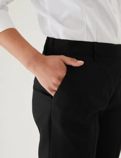 M&S Collection 2pk Girls' Skinny Leg School Trousers (2-18 Yrs) -Cheap School Uniform Store SD 04 T76 1426 Y0 X EC 4