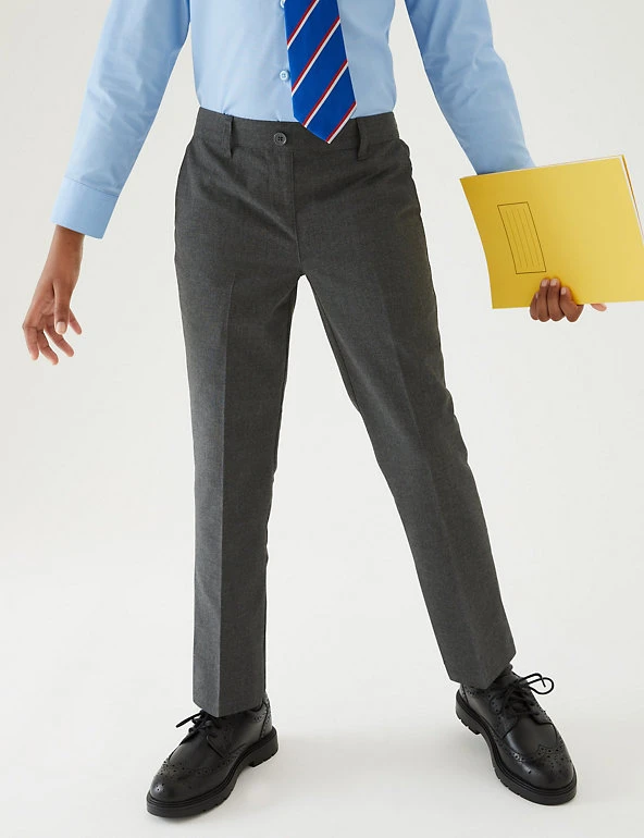 2pk Girls' Easy Dressing Slim Leg School Trousers (3-18 Yrs) M&S Collection 2pk Girls' Easy Dressing Slim Leg School Trousers (3-18 Yrs) -Cheap School Uniform Store SD 04 T76 1427 T0 X EC 1