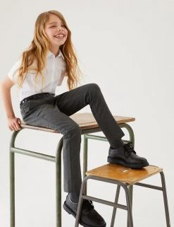 M&S Collection Girls' Skinny Leg Belted School Trousers (2-18 Yrs) 9 M&S Collection Girls' Skinny Leg Belted School Trousers (2-18 Yrs) -Cheap School Uniform Store SD 04 T76 1428 T0 X EC 0