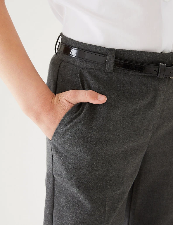 Girls' Skinny Leg Belted School Trousers (2-18 Yrs) M&S Collection Girls' Skinny Leg Belted School Trousers (2-18 Yrs) -Cheap School Uniform Store SD 04 T76 1428 T0 X EC 3