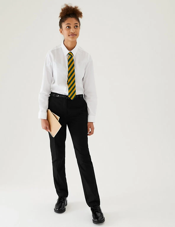 Girls' Skinny Leg Belted School Trousers (2-18 Yrs) M&S Collection Girls' Skinny Leg Belted School Trousers (2-18 Yrs) -Cheap School Uniform Store SD 04 T76 1428 Y0 X EC 0