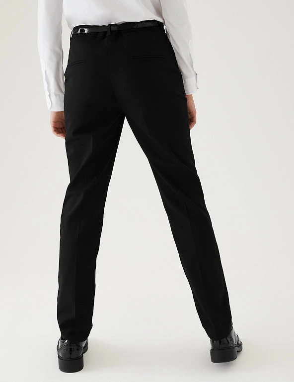 Girls' Skinny Leg Belted School Trousers (2-18 Yrs) M&S Collection Girls' Skinny Leg Belted School Trousers (2-18 Yrs) -Cheap School Uniform Store SD 04 T76 1428 Y0 X EC 2
