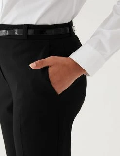 M&S Collection Girls' Skinny Leg Belted School Trousers (2-18 Yrs) 7 M&S Collection Girls' Skinny Leg Belted School Trousers (2-18 Yrs) -Cheap School Uniform Store SD 04 T76 1428 Y0 X EC 4