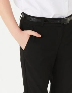 M&S Collection Girls' Skinny Leg Belted School Trousers (2-18 Yrs) 8 M&S Collection Girls' Skinny Leg Belted School Trousers (2-18 Yrs) -Cheap School Uniform Store SD 04 T76 1428 Y0 X EC 5