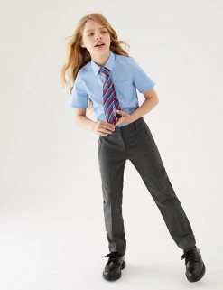 M&S Collection Girls' Slim Leg Additional Length Trousers (2-18 Yrs) 8 M&S Collection Girls' Slim Leg Additional Length Trousers (2-18 Yrs) -Cheap School Uniform Store SD 04 T76 1431L T0 X EC 0