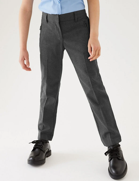 Girls' Slim Leg Additional Length Trousers (2-18 Yrs) M&S Collection Girls' Slim Leg Additional Length Trousers (2-18 Yrs) -Cheap School Uniform Store SD 04 T76 1431L T0 X EC 1
