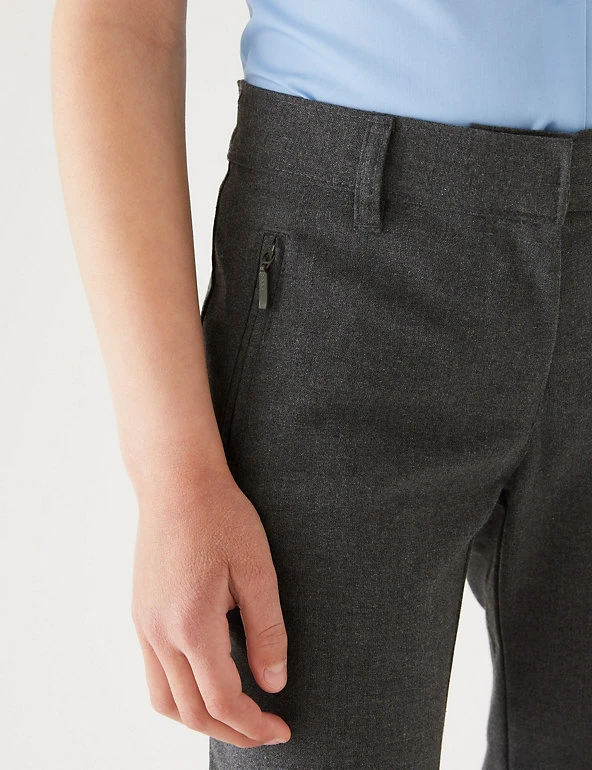 M&S Collection Girls' Slim Leg Regular Fit School Trousers (2-18 Yrs) 15 M&S Collection Girls' Slim Leg Regular Fit School Trousers (2-18 Yrs) - Image 13