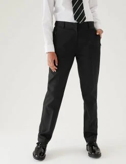 M&S Collection Girls' Slim Leg Regular Fit School Trousers (2-18 Yrs) 18 M&S Collection Girls' Slim Leg Regular Fit School Trousers (2-18 Yrs) -Cheap School Uniform Store SD 04 T76 1431 Y0 X EC 1