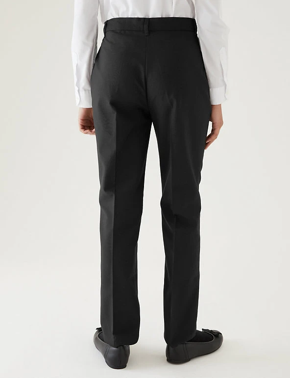 M&S Collection Girls' Slim Leg Regular Fit School Trousers (2-18 Yrs) 6 M&S Collection Girls' Slim Leg Regular Fit School Trousers (2-18 Yrs) - Image 4