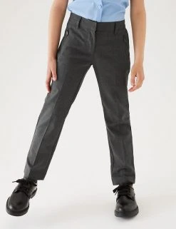 M&S Collection Girls' Slim Leg Slim Fit School Trousers (2-18 Yrs) 22 M&S Collection Girls' Slim Leg Slim Fit School Trousers (2-18 Yrs) -Cheap School Uniform Store SD 04 T76 1432 T0 X EC 1