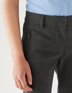 M&S Collection Girls' Slim Leg Slim Fit School Trousers (2-18 Yrs) 25 M&S Collection Girls' Slim Leg Slim Fit School Trousers (2-18 Yrs) -Cheap School Uniform Store SD 04 T76 1432 T0 X EC 4