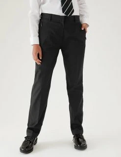 M&S Collection Girls' Slim Leg Slim Fit School Trousers (2-18 Yrs) 16 M&S Collection Girls' Slim Leg Slim Fit School Trousers (2-18 Yrs) -Cheap School Uniform Store SD 04 T76 1432 Y0 X EC 1