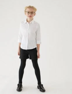 M&S Collection School Girls' Regular Leg Shorts (2-16 Yrs) -Cheap School Uniform Store SD 04 T76 1434 Y0 X EC 0