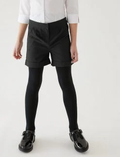 M&S Collection School Girls' Regular Leg Shorts (2-16 Yrs) -Cheap School Uniform Store SD 04 T76 1434 Y0 X EC 1