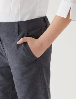 M&S Collection School 2pk Girls' Slim Leg Shorts (2-16 Yrs) 7 M&S Collection School 2pk Girls' Slim Leg Shorts (2-16 Yrs) -Cheap School Uniform Store SD 04 T76 1435 T0 X EC 4