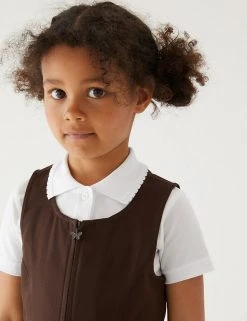 M&S Collection Dresses Girls' Permanent Pleats School Pinafore (2-12 Yrs) -Cheap School Uniform Store SD 04 T76 1752 N0 X EC 1