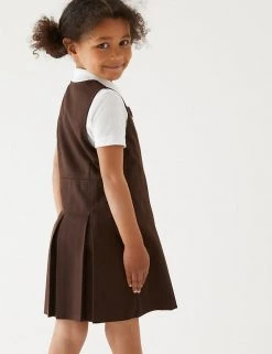 M&S Collection Dresses Girls' Permanent Pleats School Pinafore (2-12 Yrs) -Cheap School Uniform Store SD 04 T76 1752 N0 X EC 2