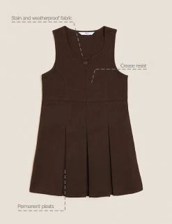 M&S Collection Dresses Girls' Permanent Pleats School Pinafore (2-12 Yrs) -Cheap School Uniform Store SD 04 T76 1752 N0 X EC 90