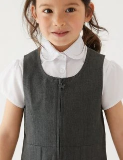 M&S Collection Dresses Girls' Permanent Pleats School Pinafore (2-12 Yrs) -Cheap School Uniform Store SD 04 T76 1752 T0 X EC 1